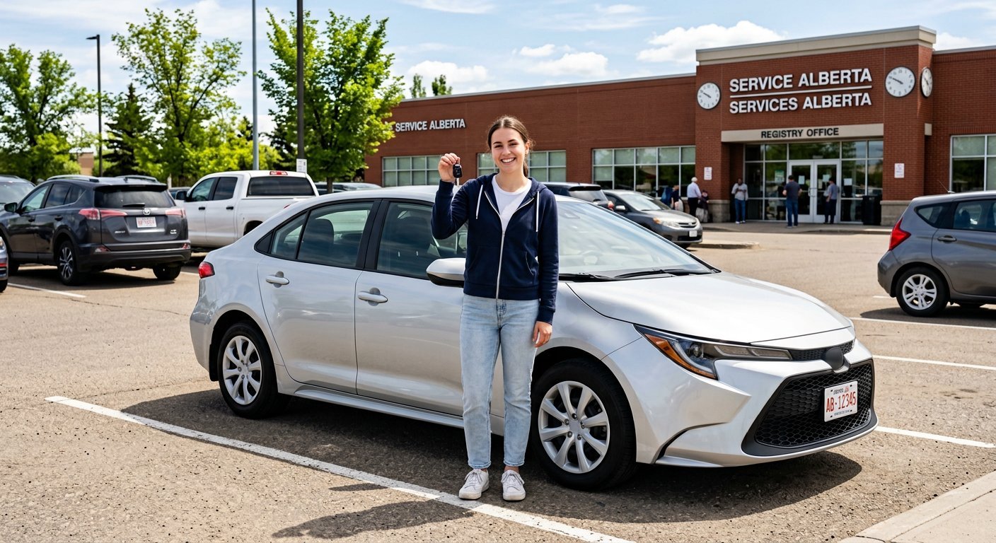 Student with keys beside a car after a road test